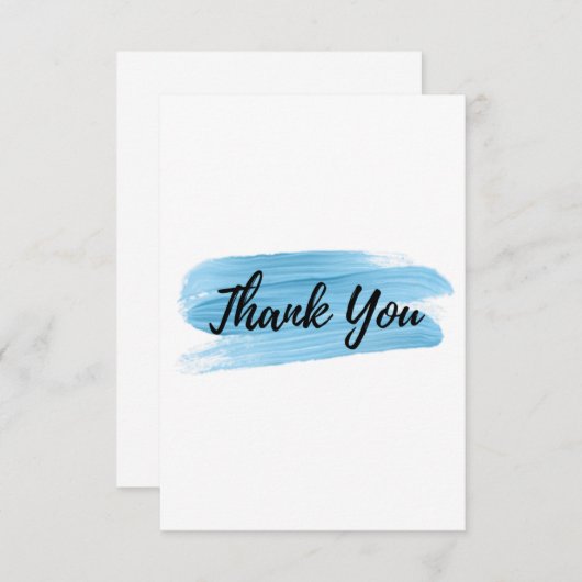 3,5-inch x 5-inch flat-panelkaart bedankkaart (Voorkant / Achterkant)