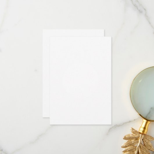 3,5-inch x 5-inch flat-panelkaart bedankkaart (Voorkant / Achterkant in situ)