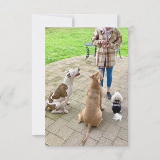 3,5-inch x 5-inch flat-panelkaart bedankkaart