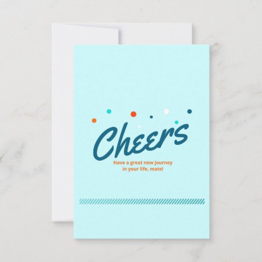 3,5-inch x 5-inch flat-panelkaart bedankkaart (Voorkant)