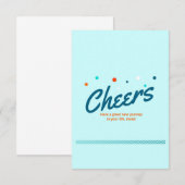 3,5-inch x 5-inch flat-panelkaart bedankkaart (Voorkant / Achterkant)