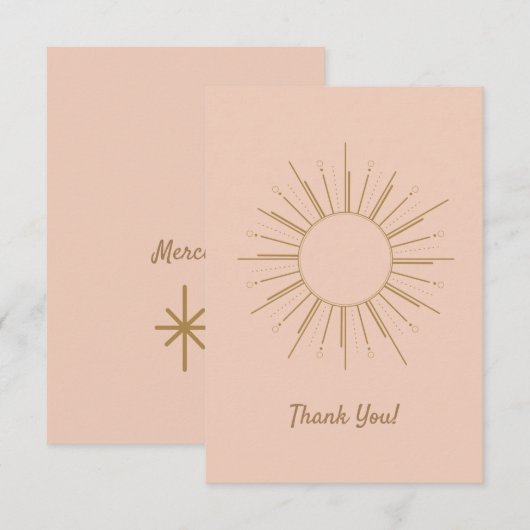 3,5-inch x 5-inch flat-panelkaart bedankkaart (Voorkant / Achterkant)