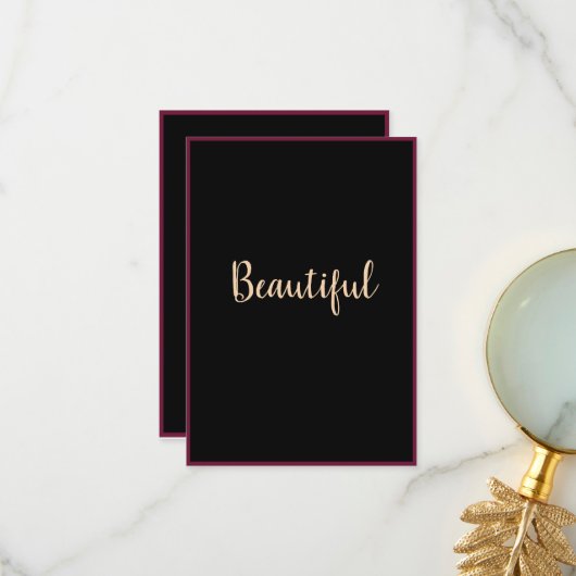 3,5-inch x 5-inch flat-Valentijnsdag kaart (Voorkant / Achterkant in situ)