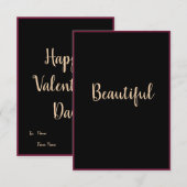 3,5-inch x 5-inch flat-Valentijnsdag kaart (Voorkant / Achterkant)