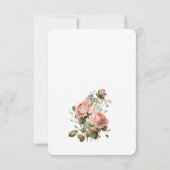 3,5-inch x 5-inch Kaart voor respons. Wedding RSVP (Achterkant)