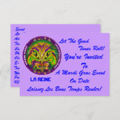 3,5-inch x 5-inch landschap Mardi Gras Uitzicht no Kaart (Voorkant / Achterkant)