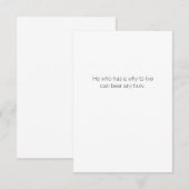 3,5-inch x 5-inch Quote-kaart Bedankkaart (Voorkant / Achterkant)