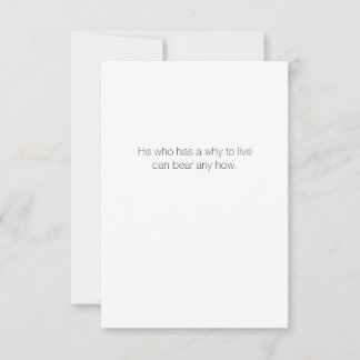 3,5-inch x 5-inch Quote-kaart Bedankkaart