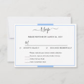 3,5-inch x 5-inch reactiekaart RSVP kaartje (Voorkant)