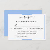 3,5-inch x 5-inch reactiekaart RSVP kaartje (Voorkant / Achterkant)