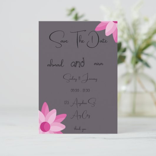 3,5 inch x 5 inch Response Kaart - RSVP-kaarten (Staand voorkant)