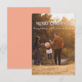 3,5 inch x 5 inch Vrolijke kerst Kaart (Voorkant / Achterkant)