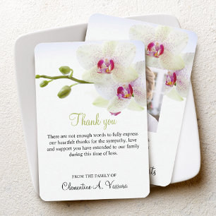 3,5"x5" Condoleance Witte Orchideeën Foto