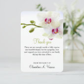 3,5"x5" Condoleance Witte Orchideeën Foto (Staand voorkant)
