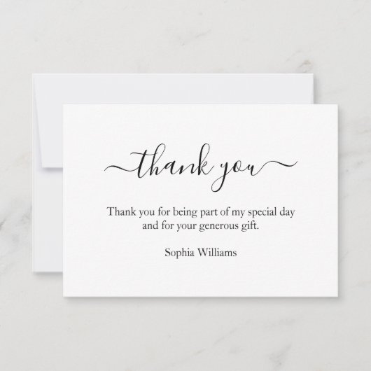 3,5 x5" Dank u, hartelijk dank. Dank u wel Kaart (Voorkant)