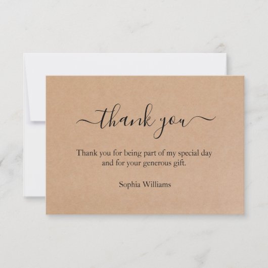 3,5 x5" Dank u, hartelijk dank. Dank u wel Kaart (Voorkant)