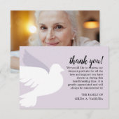 3,5"x5" Duif Rouwkaart Bedankkaart (Voorkant / Achterkant)