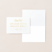 3.5 "x5" Goudfolie Gevouwen Kaart - Landscape (Display)