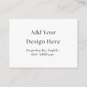 3.5" x 2.5" Enclosure Cards Informatiekaartje (Voorkant)