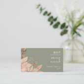3.5 x 2 RSVP Wedding Enclosure Kaart - Sage Green (Staand voorkant)