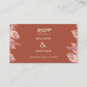 3,5 x 2 RSVP Wedding Enclosure Kaart - Terracotta (Voorkant)