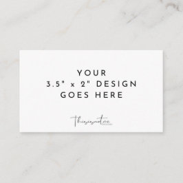 3,5 x 2" Sjabloon Plat Plaatskaartje