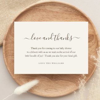3,5" x 5" Bedankt Cadeau Baby Shower Persoonlijk
