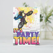 3.5 X 5 BMX uitnodiging (Staand voorkant)