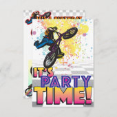 3.5 X 5 BMX uitnodiging (Voorkant / Achterkant)