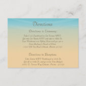 3.5 x 5 Directiekaart Ocean Beach Shore Seashells Informatiekaartje (Voorkant)