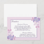 3,5 x 5 Direction Kaart Hydrangea - Paarse (Voorkant / Achterkant)