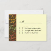 3.5 x 5 - Fall Wedding Reply Cards RSVP Kaartje (Achterkant)