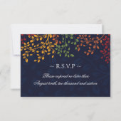 3.5 x 5 - Fall Wedding Reply Cards RSVP Kaartje (Voorkant)