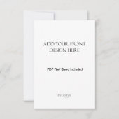 3,5 x 5-inch portret/verticale dubbelzijdige Kaart Notitiekaartje (Voorkant)