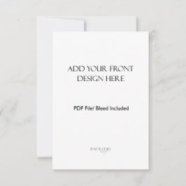 3,5 x 5-inch portret/verticale dubbelzijdige Kaart Notitiekaartje