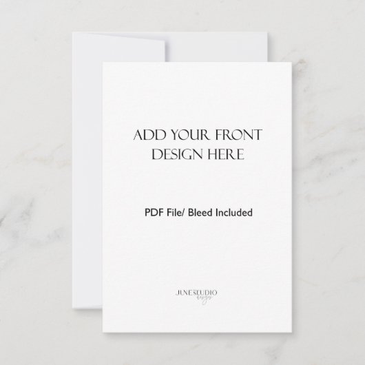 3,5 x 5-inch portret/verticale dubbelzijdige Kaart Notitiekaartje (Voorkant)