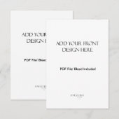 3,5 x 5-inch portret/verticale dubbelzijdige Kaart Notitiekaartje (Voorkant / Achterkant)