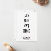 3,5 x 5-inch verticale A1-flatkaart Notitiekaartje (Voorkant / Achterkant in situ)