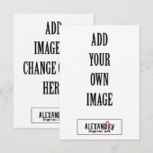 3,5 x 5-inch verticale A1-flatkaart Notitiekaartje (Voorkant / Achterkant)