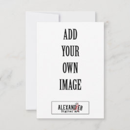 3,5 x 5-inch verticale A1-flatkaart Notitiekaartje