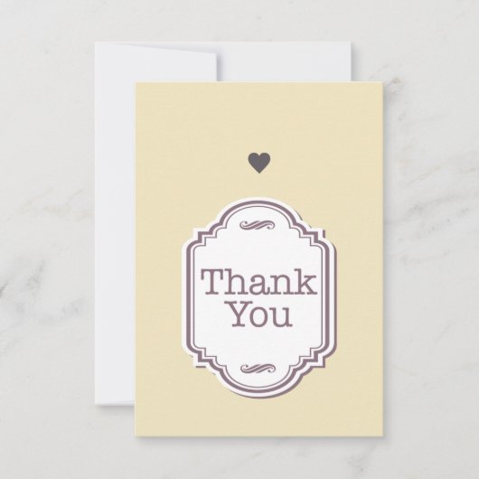 3,5" x 5" Platte bedankkaart (Voorkant)