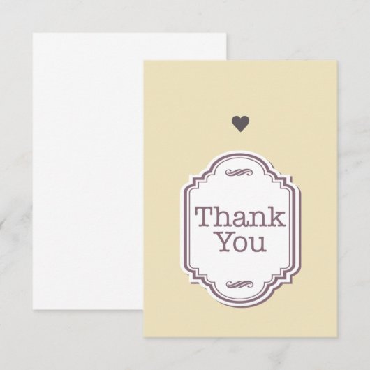 3,5" x 5" Platte bedankkaart (Voorkant / Achterkant)