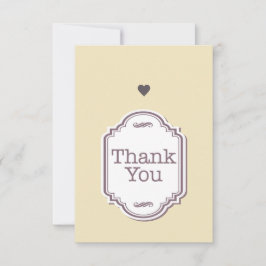 3,5" x 5" Platte bedankkaart