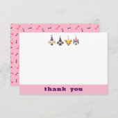 3,5" x 5" Platte bedankkaart (Voorkant / Achterkant)