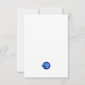 3,5" x 5" platte kerstkaart kaart (Achterkant)