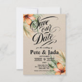 3,5" x 5" Platte Save The Date Kaart (Voorkant)