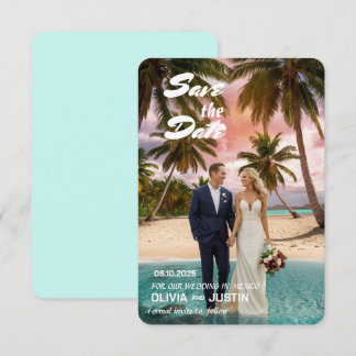 3,5" x 5" platte save-the-datekaart save the date