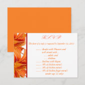 3.5 x 5 R.S.V.P Antwoordkaart Oranje Tijgerlelie m RSVP Kaartje (Voorkant / Achterkant)