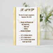 3,5 x 5 R.S.V.P Cowboy Rodeo Steer SKU Kaart (Staand voorkant)