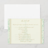 3,5 x 5 R.S.V.P Reply Kaart Damask Paris (Voorkant / Achterkant)